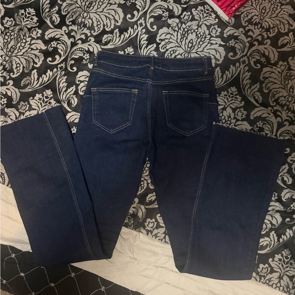 Zara Dark Blue Straight Leg Jeans - Picture 3 of 5